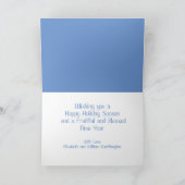 Moderne waterverf van gekleurde sneeuwbomen kaart (Binnen)