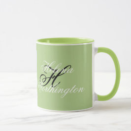 Moderne waterverf van gekleurde sneeuwbomen mok