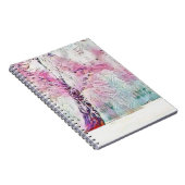 Moderne waterverf van gekleurde sneeuwbomen notitieboek (Rechterzijde)