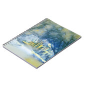 Moderne waterverf van gekleurde sneeuwbomen notitieboek (Linkerzijde)