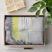 Moderne waterverf van gekleurde sneeuwbomen tissuepapier (Geschenk)