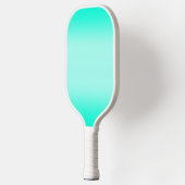 Moderne Waterverf van groene gradiënt Lente natuur Pickleball Paddle (Links)