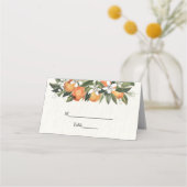 Moderne Waterverf van Sinaasappel en bloemen (Voorkant)