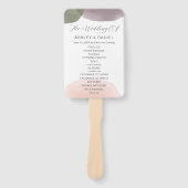 Moderne Waterverf van tuinen Handwaaier (Voorkant)