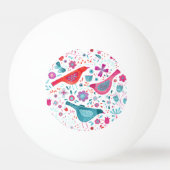 Moderne Waterverf van vogelpest Pingpongballen (Achterkant)