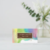 Moderne Waterverf verf plastic, Lijst Visitekaartje (Staand voorkant)