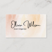 Moderne Waterverf Visitekaartje (Voorkant)