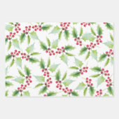 Moderne Waterverf voor geblindeerde kerstmis Inpakpapier Vel (Voorkant)