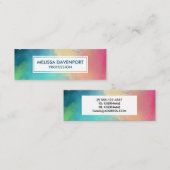 Moderne Waterverf voor groene en rode ruimte Mini Visitekaartje (Voorkant / Achterkant)