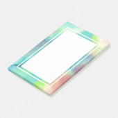 Moderne Waterverf voor groene en rode ruimte Post-it® Notes (Schuin)