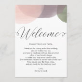 Moderne Waterverf — Welkomstbrief en reiskaart Programma (Voorkant)