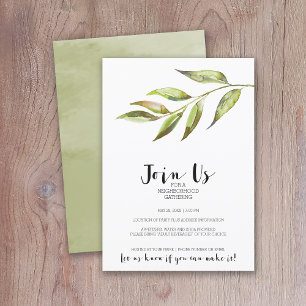 Moderne Waterverf wijk Cocktail Party Kaart