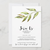 Moderne Waterverf wijk Cocktail Party Kaart (Voorkant)