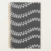Moderne Wavy Leaf Pattern Planner (Voorkant)