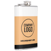 Moderne website Logo van Black Company White Peach Heupfles (Rechts)