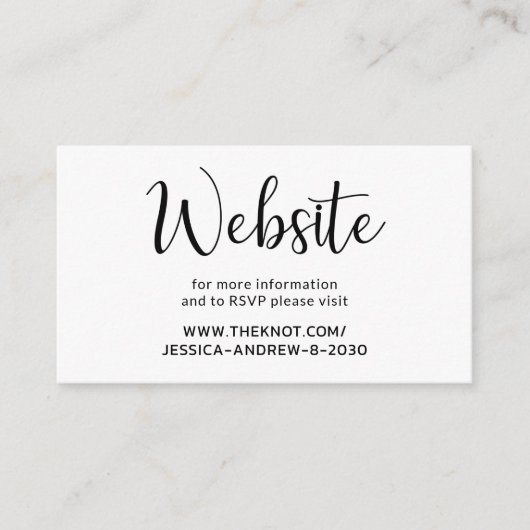 Moderne website RSVP Enclosure Kaart (Voorkant)