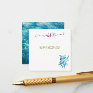 Moderne website voor BrightStor Blauw Roze Oceaan Informatiekaartje