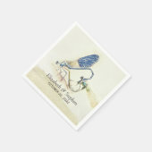 Moderne weddenschap Dragonfly paring Love Heart Sh Servet (Hoek)