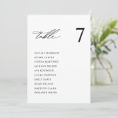 Moderne Wedding Seating Chart Kaarten (Staand voorkant)