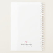 Moderne weddingplanner planner (Achterkant)
