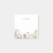 Moderne weide Wildbloemen delicaat design Post-it® Notes (Voorkant)