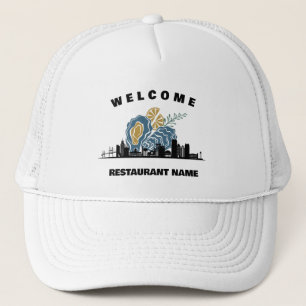 Moderne welkomstnaam oester Maryland restaurant Trucker Pet