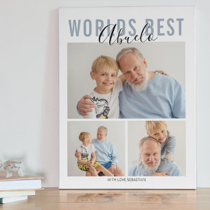 Moderne werelden Best Abuelo 3 Photo Plaque Fotoplaat