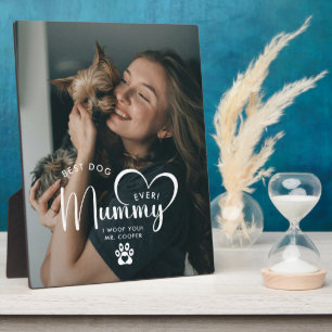 Moderne Wereld's Beste Hond Mummy Gift Foto Fotoplaat