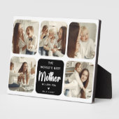 Moderne wereld's beste moeder 5 foto collage fotoplaat (Zijkant)