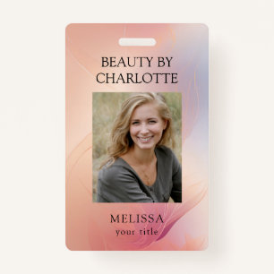 Moderne werknemer foto ID badge