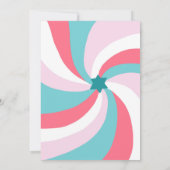 Moderne wervelster van David Custom Bar Bat Mitzva Kaart (Achterkant)