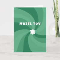 Moderne wervelster van David MAZEL TOV Bar Mitzvah