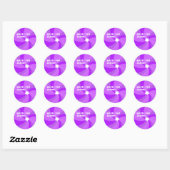 Moderne Wervelster van David MAZEL TOV CUSTOM Ronde Sticker (Vel)