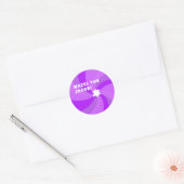 Moderne Wervelster van David MAZEL TOV CUSTOM Ronde Sticker (Envelop)