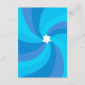 Moderne wervelster van David QR Code Bar Bat Mitsw Informatiekaartje (Achterkant)