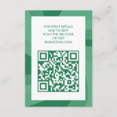 Moderne wervelster van David QR Code Bar Bat Mitsw Informatiekaartje (Voorkant)
