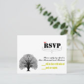 moderne wervelstorm RSVP Kaartje (Staand voorkant)