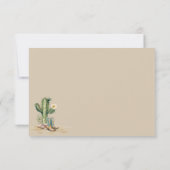 Moderne Western Cowgirl Rustique Cactus Merci (Dos)