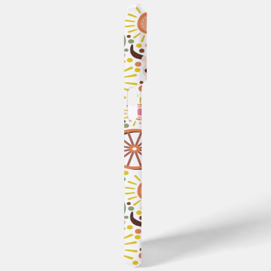 Moderne Westerne Koe Skull Desert Zonnebeeld Case-Mate iPhone Case (Achterkant / Rechts)