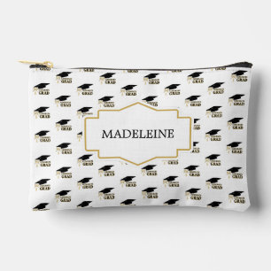 Moderne Whimsical Gouden Zwarte Afstudeerhoed Etui
