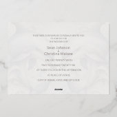 Moderne Whimsy Dolphin Wedding Gold Folie Uitnodig Folie Uitnodiging (Achterkant)