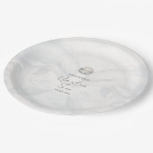 Moderne Whimsy Dolphin Wedding Papieren Bordje (Gekanteld)