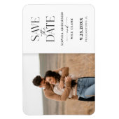 Moderne Whimsy Wedding Save the Date Magnet Magneet (Verticaal)