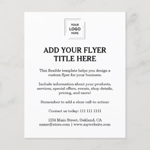 Moderne White Zakelijke Merk Flyer Ontwerp