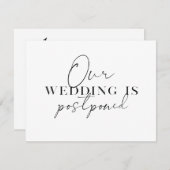 Moderne wijziging van plannen voor uitstellen van  aankondiging (Voorkant / Achterkant)