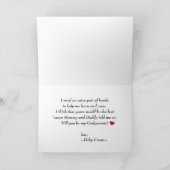 Moderne wil je mijn peetouders foto zijn kaart (Binnen)