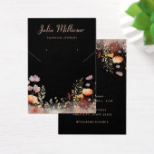 Moderne wilde bloem ketting Oorbel Display Kaart (Bureau)