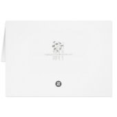 Moderne wilde bloemen minimalistisch Dank u wel (Achterkant Horizontaal)