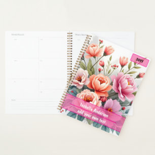 Moderne Wilde Bloemen Mooie Luxe Collectie Planner