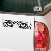 Moderne Wilde Tijger Bumpersticker (Op Truck)